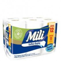 PAPEL HIGIENICO MILI FOLHA DUPLA 30M C/12