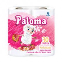 PAPEL HIG PALOMA COM 4 ROLOS 60M PERFUMADO